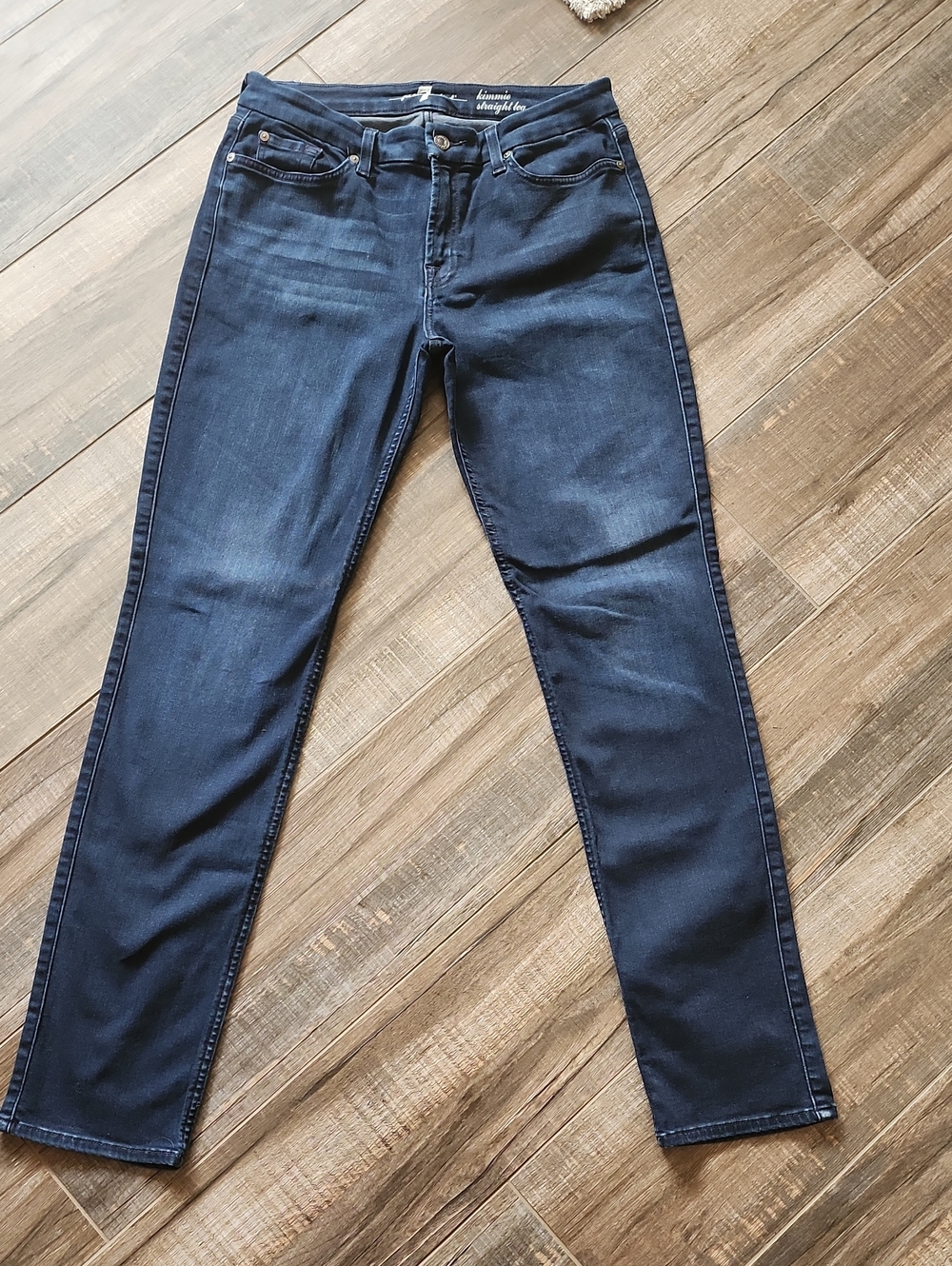 7 For All Mankind Kimmie Straight Leg Denim Jeans 32